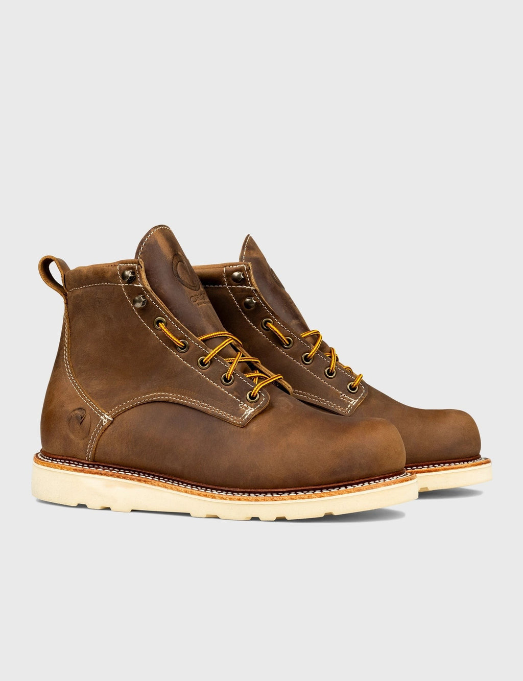 THE WILTON 6" WORK BOOT - NATURAL WEDGE SOLE