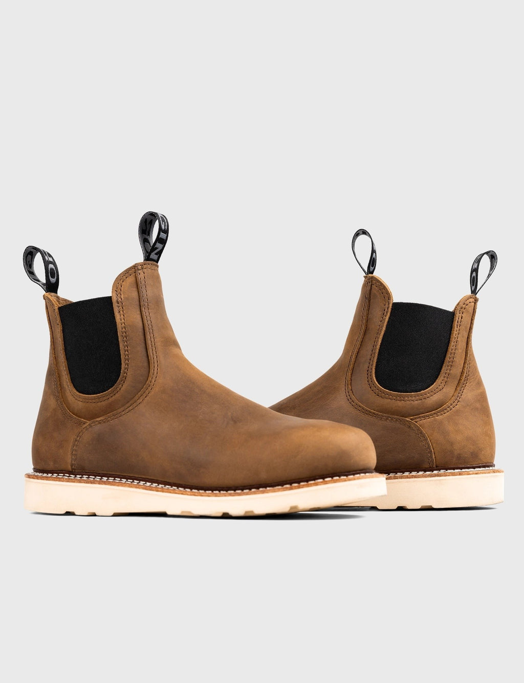 IRONSIDE CHELSEA STEEL TOE NATURAL WEDGE SOLE