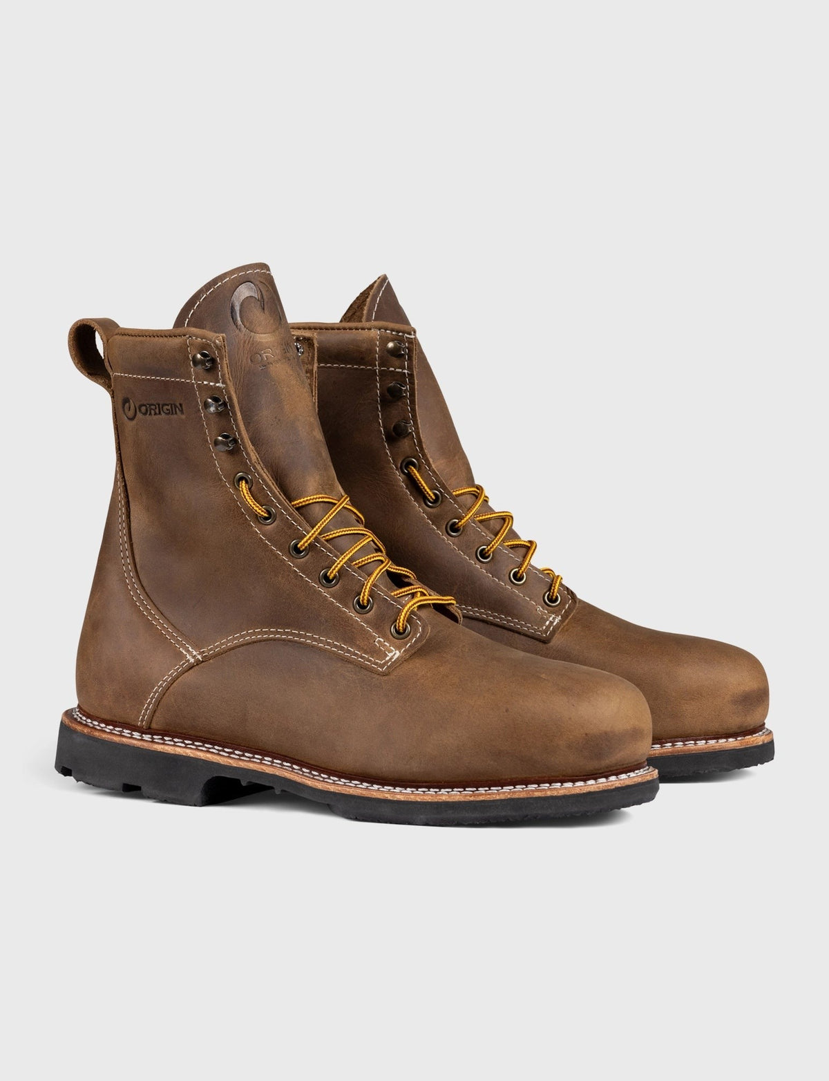THE WILTON 8" STEEL TOE WORK BOOT - ALPHA