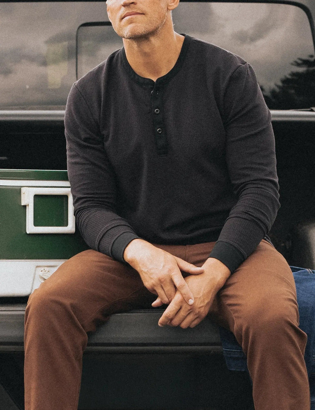 CORETM Waffle Knit Henley