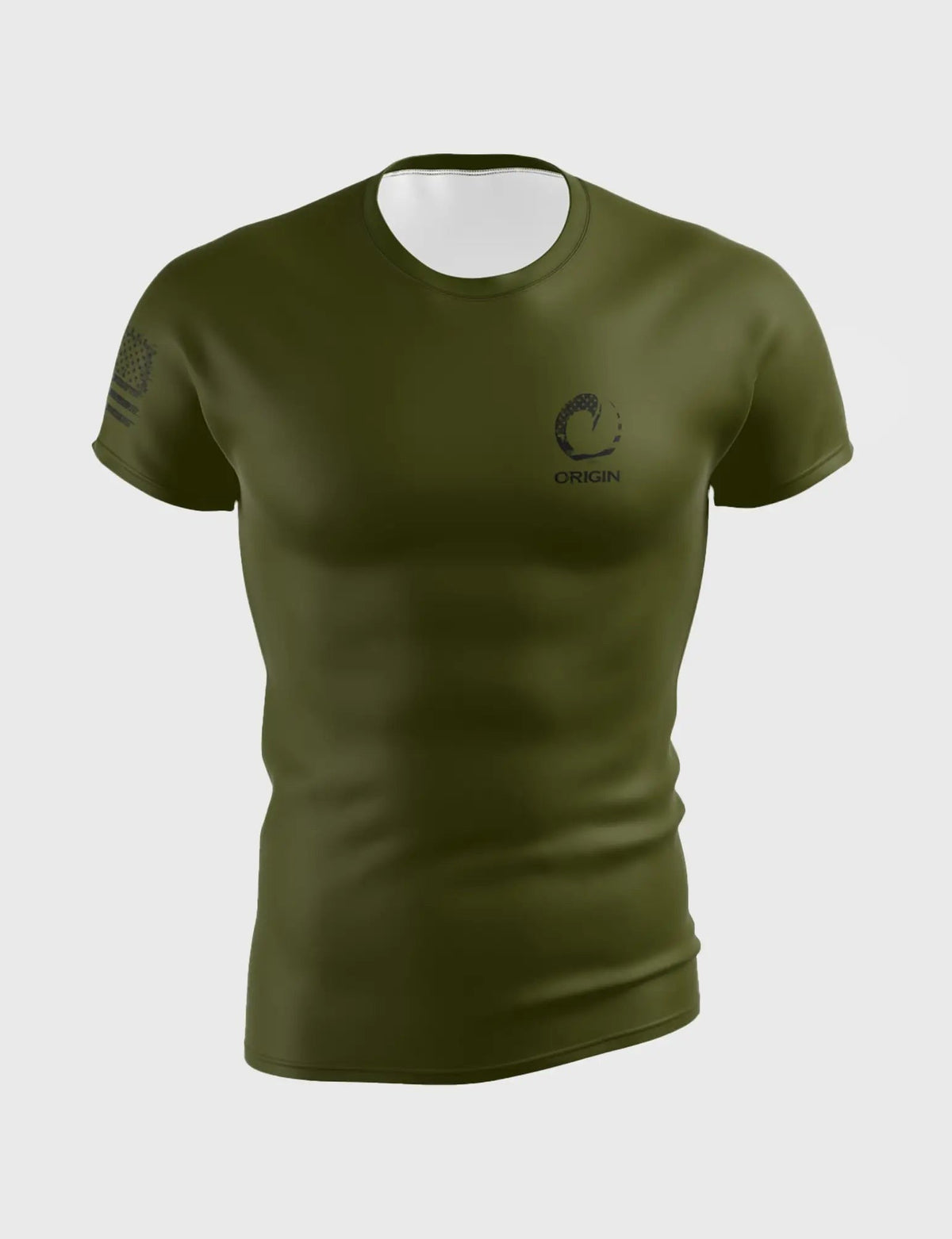 ORIGIN® FLAG-FILLED WAVE - COMFORT FIT SS RASHGUARD