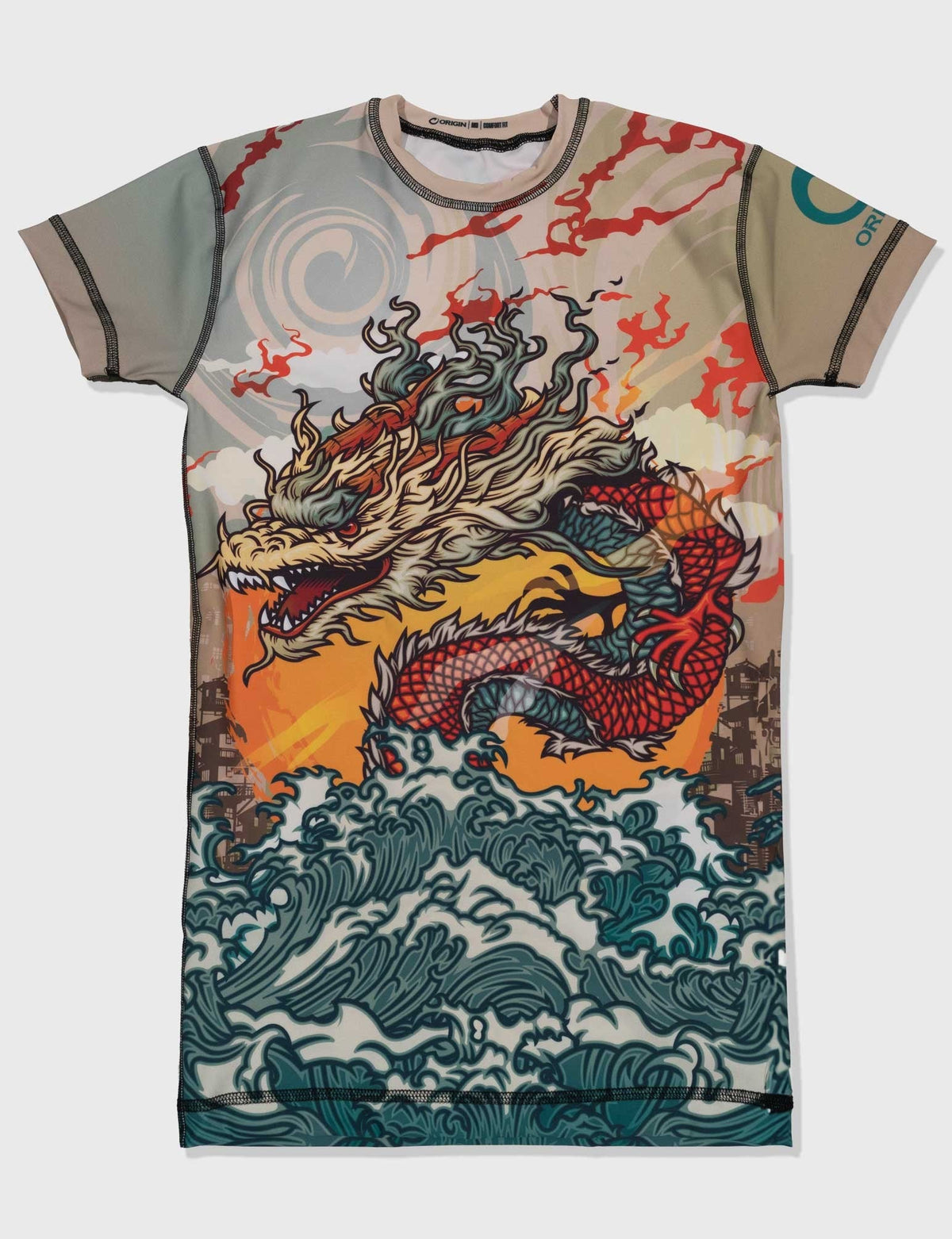 ROOTS DRAGON SS COMFORT FIT RASHGUARD