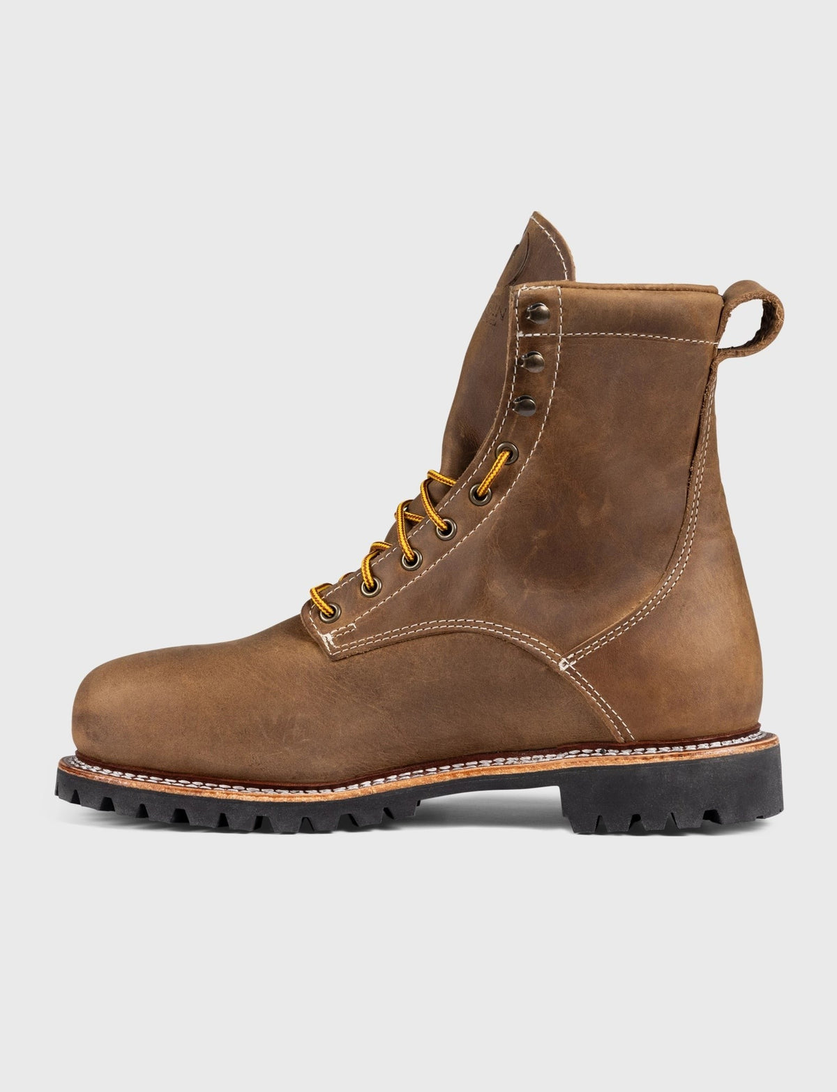 THE WILTON 8" STEEL TOE WORK BOOT - BIG LUG