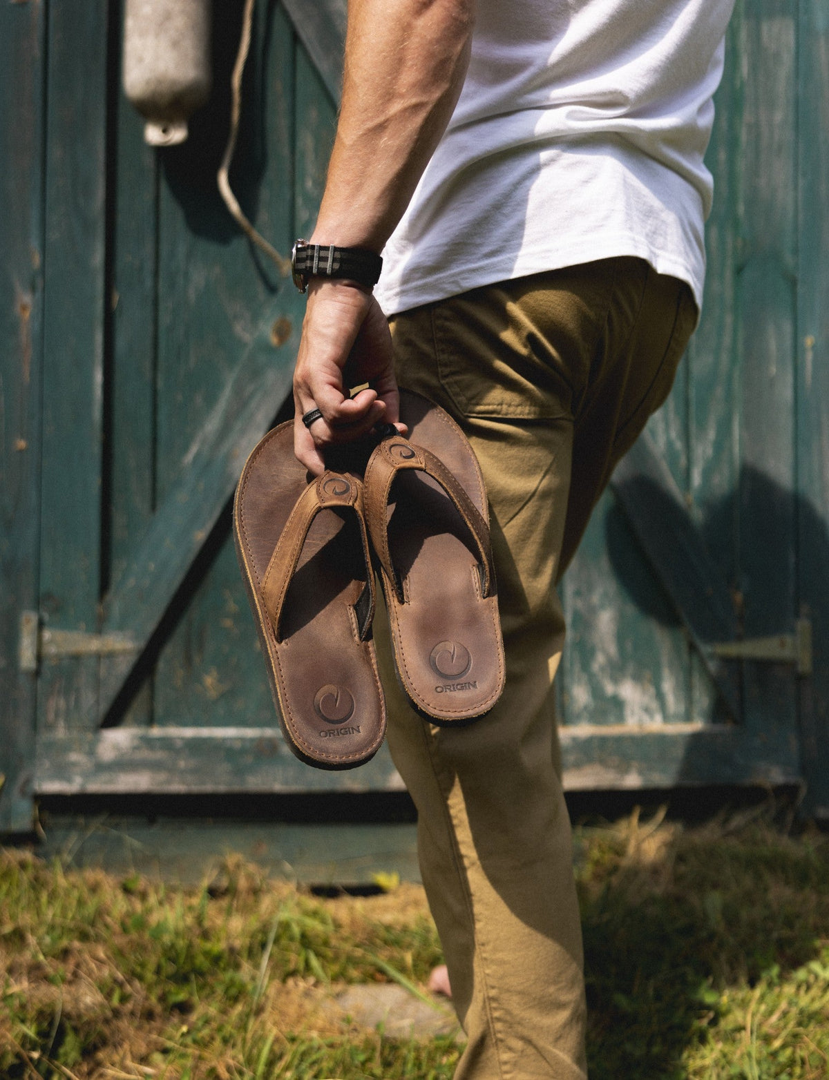 Origin® Built By FreedomTM Flop Leather Sandal