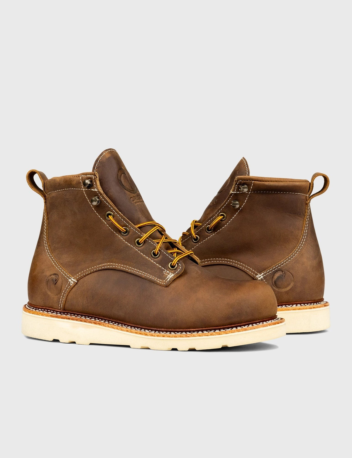 THE WILTON 6" WORK BOOT - NATURAL WEDGE SOLE