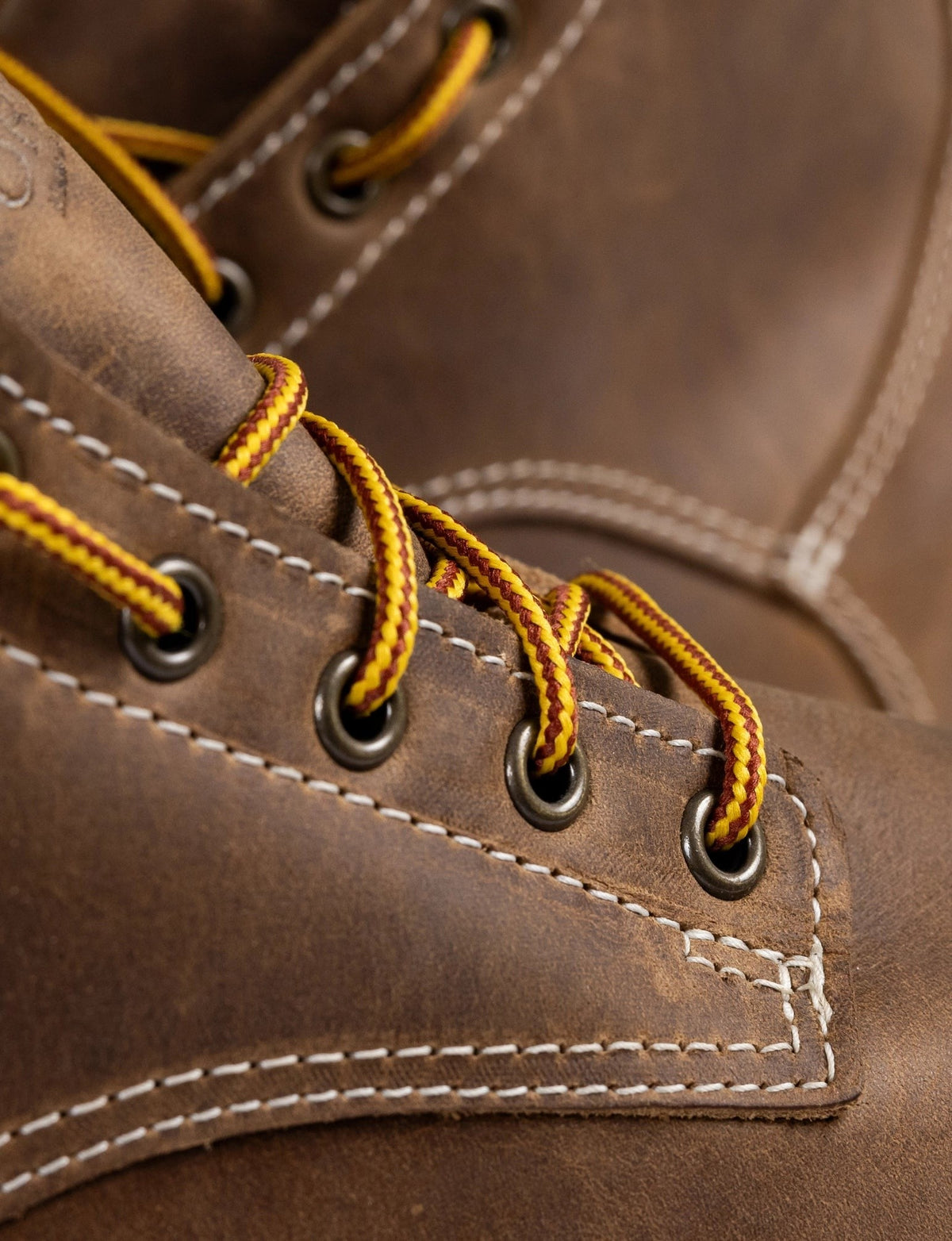 THE WILTON 6" STEEL TOE WORK BOOT - NATURAL WEDGE SOLE