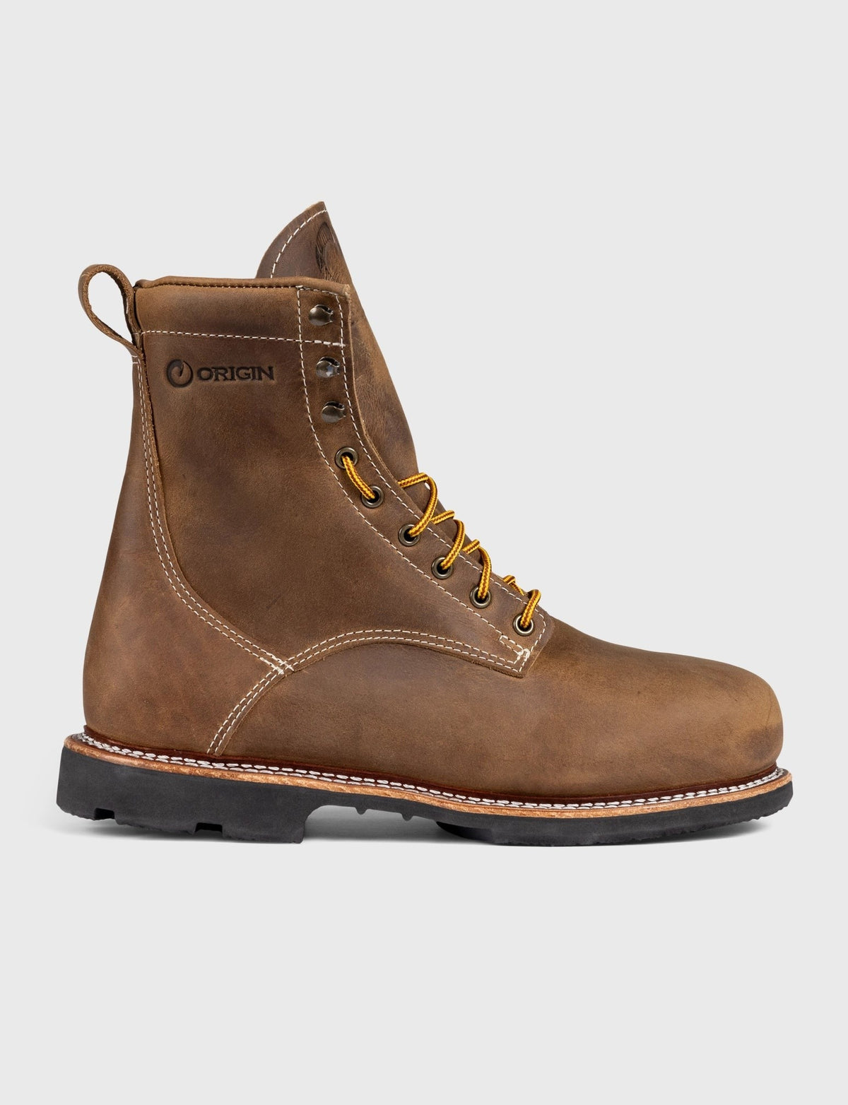 THE WILTON 8" STEEL TOE WORK BOOT - ALPHA