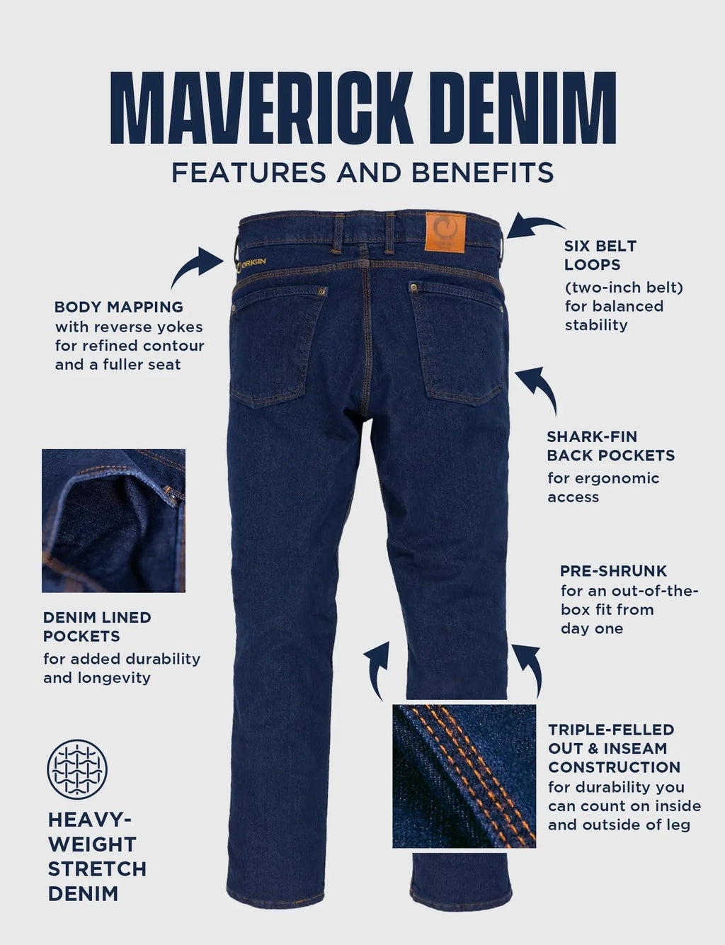 ORIGIN® MAVERICK JEANS - RELAXED