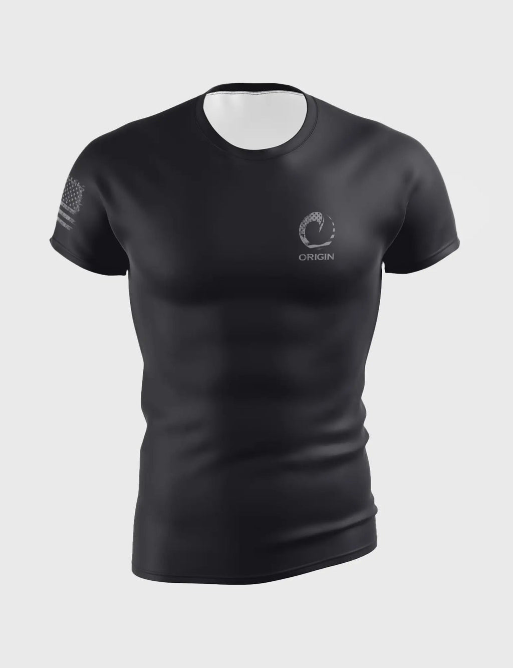 ORIGIN® FLAG-FILLED WAVE - COMFORT FIT SS RASHGUARD