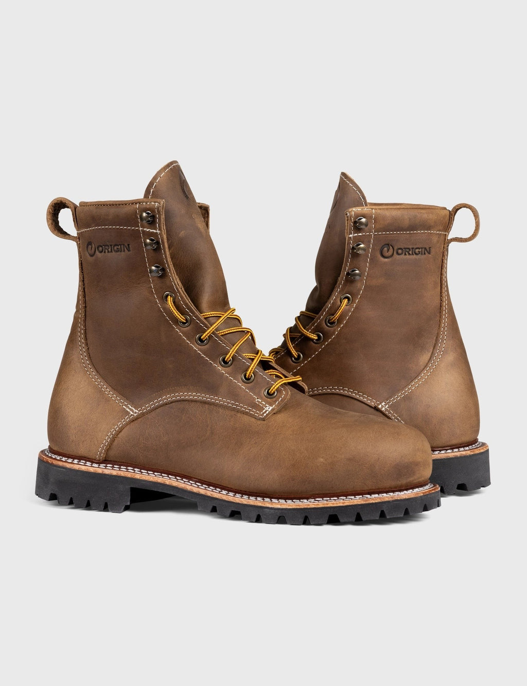 THE WILTON 8" STEEL TOE WORK BOOT - BIG LUG