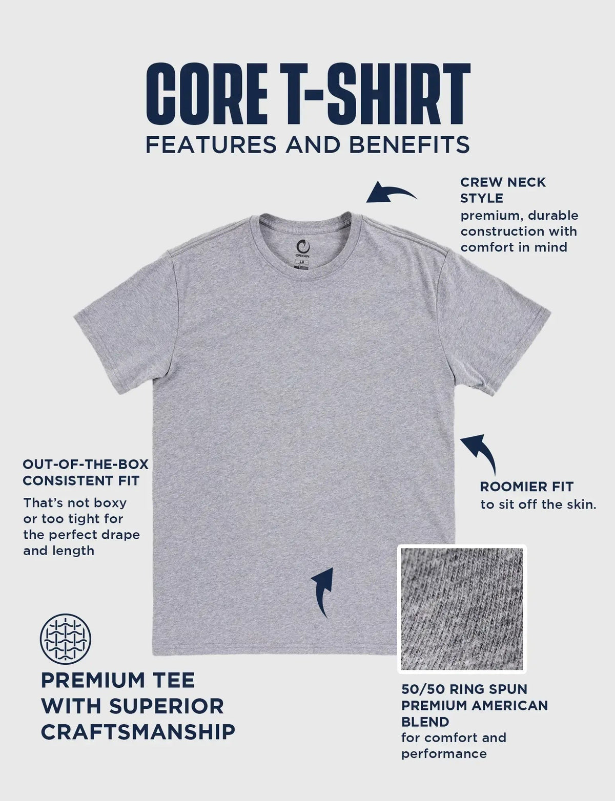 ORIGIN® CORE Tee - RETIRED COLORS -SM