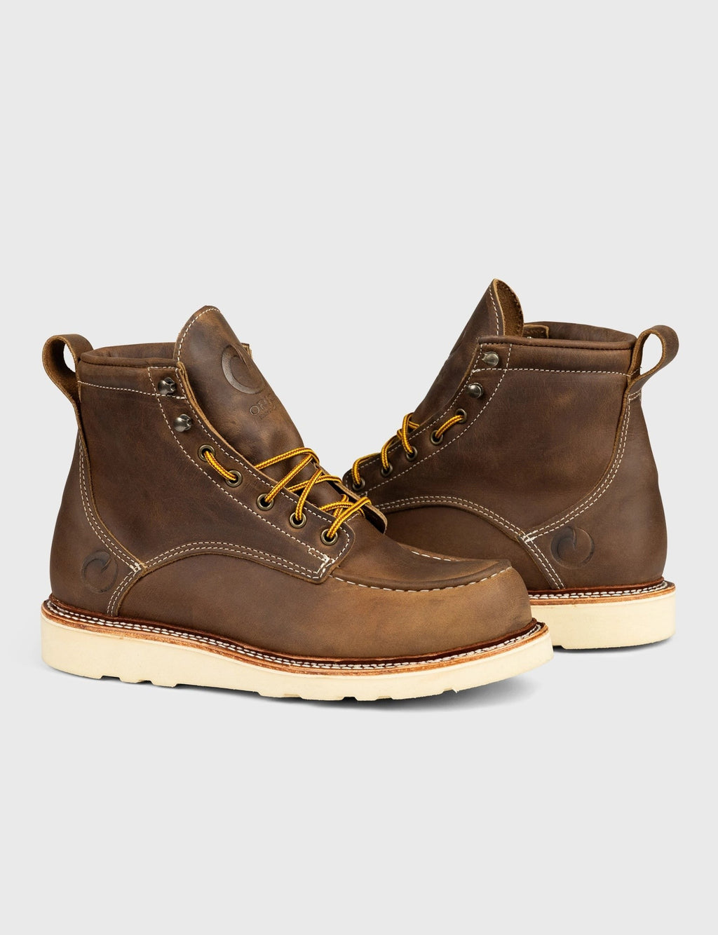 MAINE MOC TOE BOOT - NATURAL WEDGE SOLE