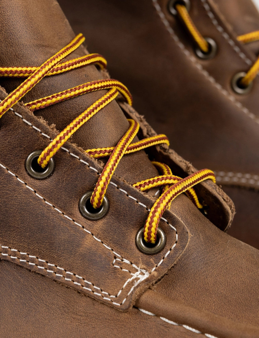 MAINE MOC STEEL TOE BOOT 8" - NATURAL WEDGE SOLE