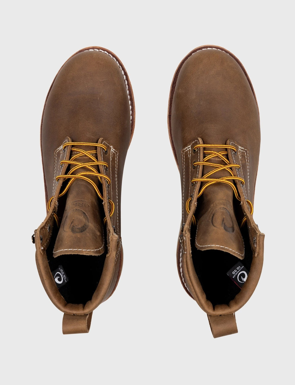 THE WILTON 6" STEEL TOE WORK BOOT - NATURAL WEDGE SOLE