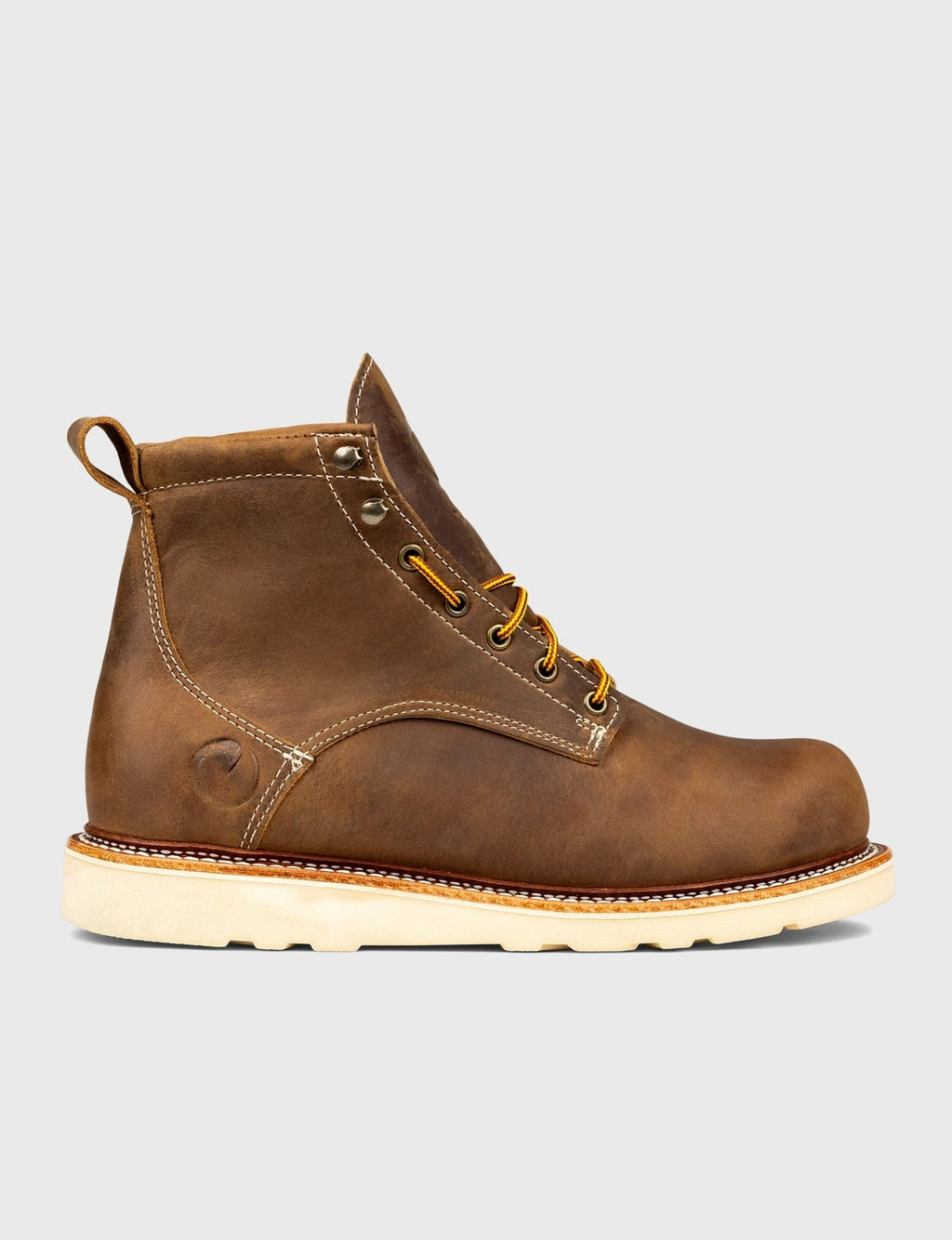 THE WILTON 6" WORK BOOT - NATURAL WEDGE SOLE