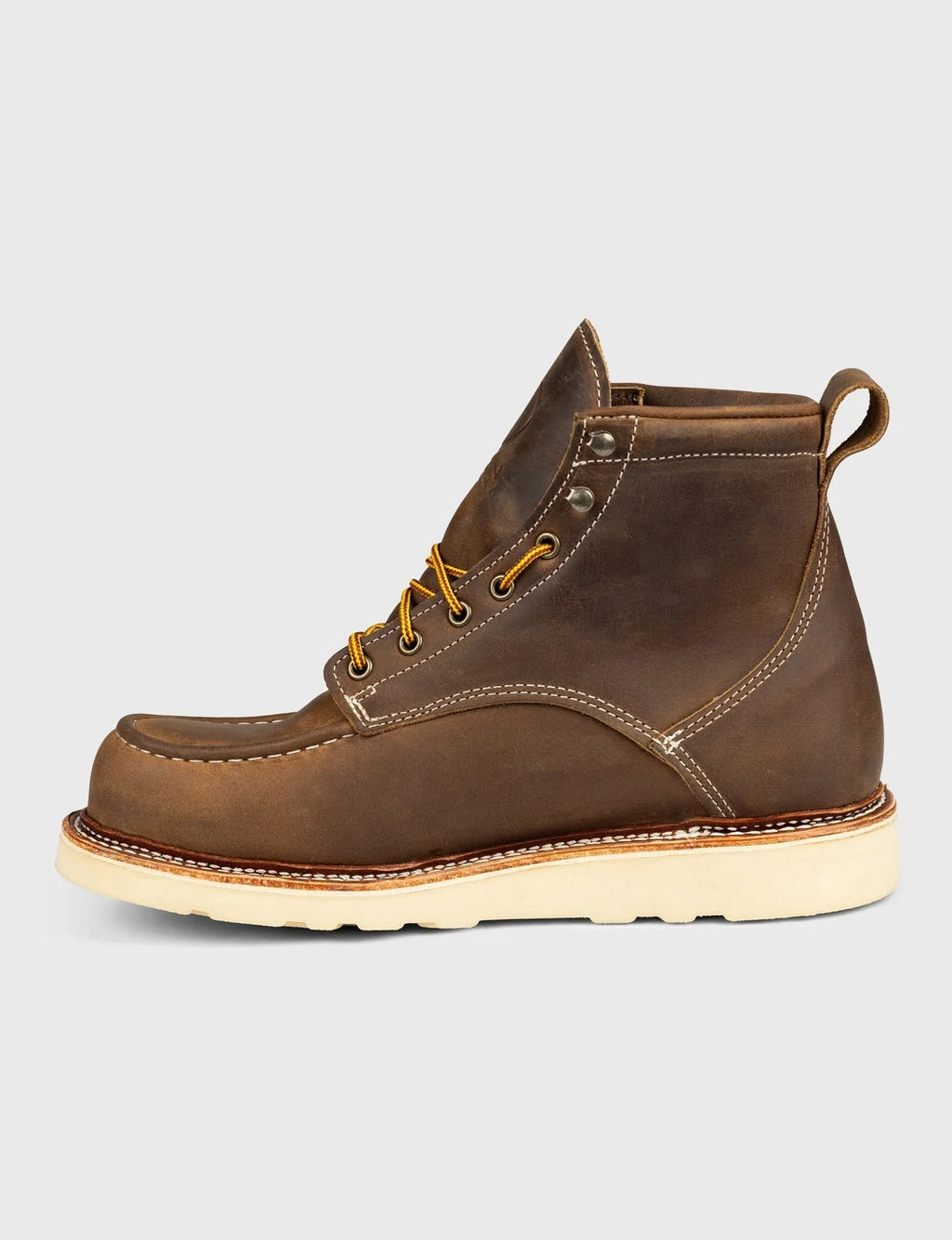 MAINE MOC TOE BOOT - NATURAL WEDGE SOLE - GRADED QUALITY