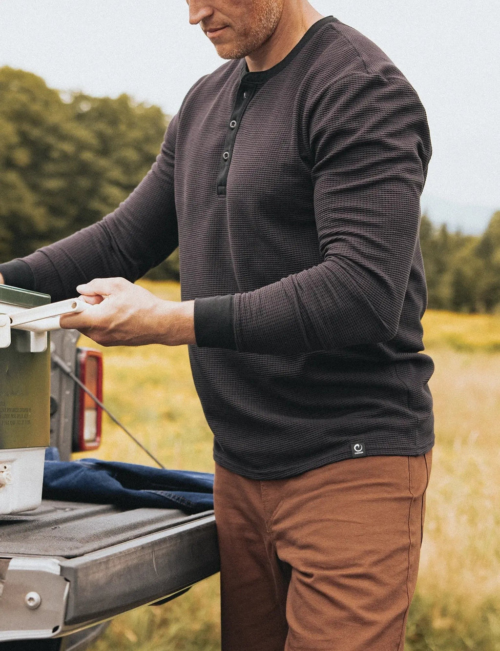 CORETM Waffle Knit Henley